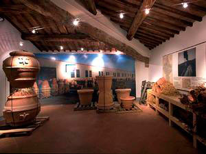 A room of the Terracotta Museum, locality of Petroio, Trequanda.