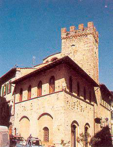 Palazzo Pretorio, seat of the Paleontological Museum, Poggibonsi.