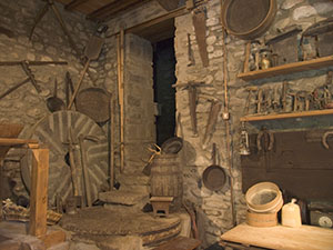 Interior of the  Bonano Mill, Castel Focognano.