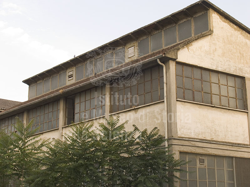Buildings of the former silk production factory at Rassina.