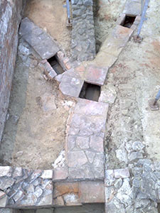The heating system of the mansio at the foot of the Roman Villa of Massaciuccoli, Massarosa