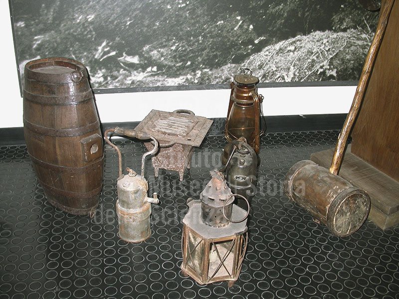 Tools of work used by charcoal-burners, Charcoal-burner's Museum, Loc. La Chiesa, Cetica, Castel San Niccol.