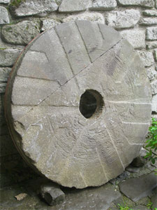 Stone millstone, Grifoni Mill, Castel San Niccol.