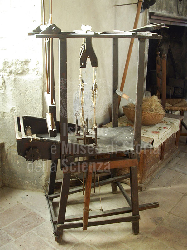 Antique loom, thirteenth-century castle of Castel San Niccol.