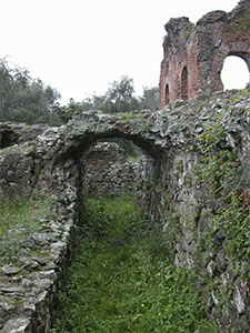 Vaulted service corridor, Roman Villa of Massaciuccoli, Massarosa.