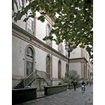 Hospital of San Luca or of the Misericordia, entrance to the registration office, Lucca.