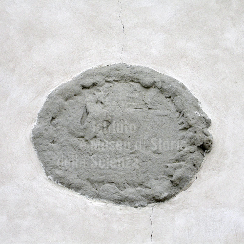 Remains of coat of arms of the Bigallo Hospital, Bagno a Ripoli.