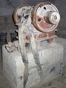Apparati meccanici all'interno delle Gualchiere di Remole, Bagno a Ripoli.