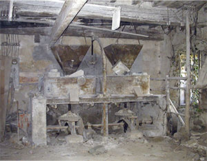 Hoppers inside the Remole Fulling-mills, Bagno a Ripoli.