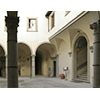 Internal courtyard of the Medici Villa at Careggi, Florence.