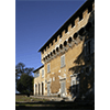 Facade of the Medici Villa at Careggi, Florence.