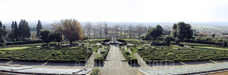 Italian garden, Medici Villa "La Petraia", Florence.