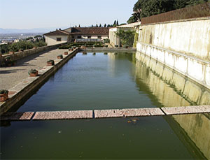 Fish-pond, Medici Villa "La Petraia", Florence.