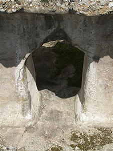 Detail of the cistern dating from the Imperial Age, Roselle.