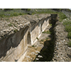 Cisterna in muratura di epoca imperiale, impermeabilizzata con uno strato di cocciopesto, sulla collina meridionale di Roselle.
