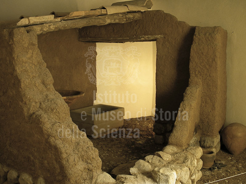 Ricostruzione di un'abitazione di epoca etrusca, Museo Archeologico di Scansano.