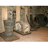 A panoramic view of the implements used for wine-making found in the Museo della Vite e del Vino of Scansano.