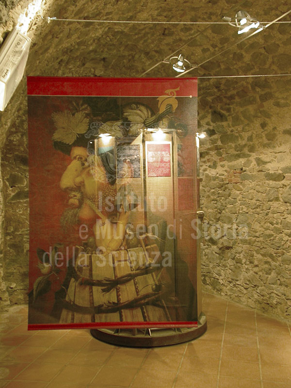 Pannello all'interno del Museo della Vite e del Vino di Scansano.