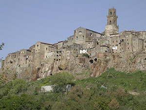 Panorama of Pitigliano.