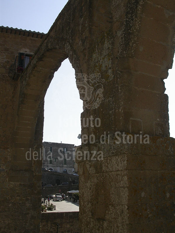 Ancient Aqueduct of Pitigliano, detail.