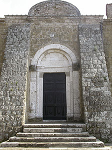 Portal of the Cathedral of Sovana.