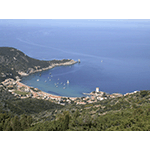 View of Campese, Giglio Island.