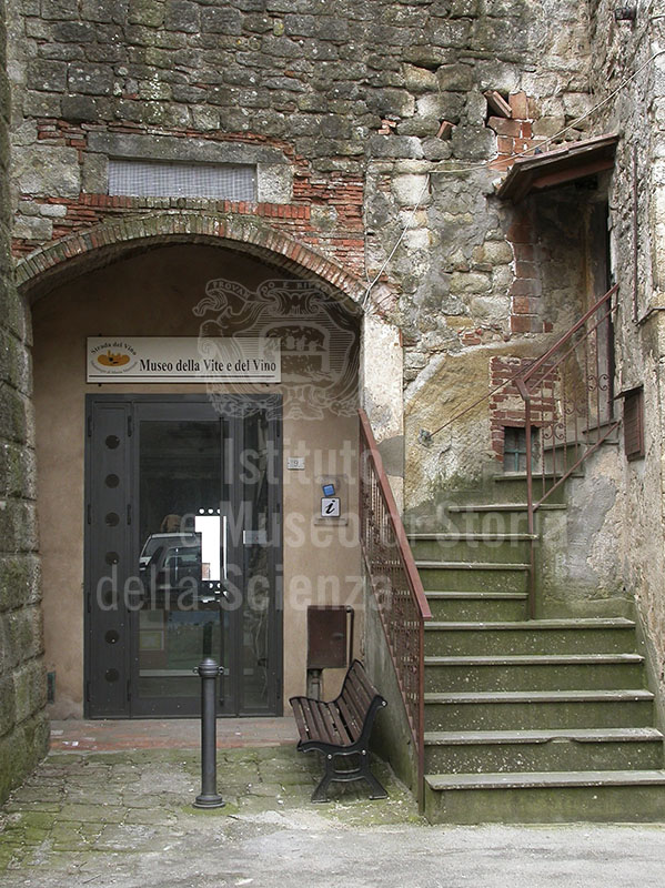 Entrance to the Museo della Vite e del Vino di Roccastrada.