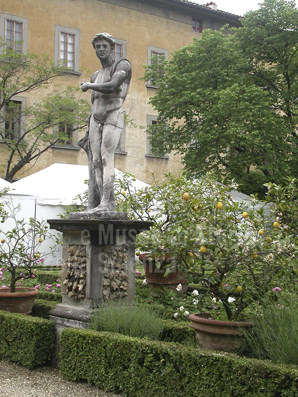 Eighteenth century statue, garden of  Palazzo Corsini al Prato, Florence.