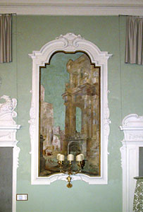 Decorazione pittorica all'interno di Palazzo Ximenes Panciatichi, Firenze.