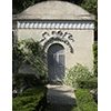 One of the entrances to the neoclassic-style greenhouse in the "Annalena" or "Corsi" Garden, Florence.