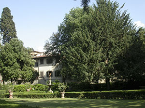 Veduta del giardino Corsi Annalena, Firenze.