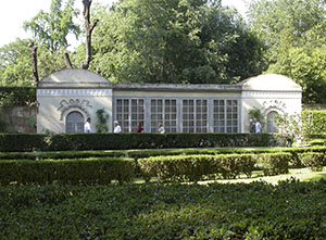 Greenhouse in neoclassic style, "Annalena" or "Corsi" Garden, Florence.