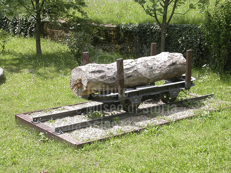 Carrello per il trasporto del legname, Museo Forestale "Carlo Siemoni", Badia a Prataglia, Poppi.