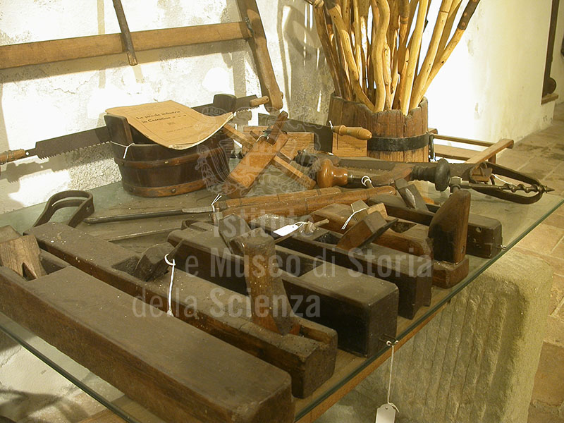 Implements for processing wood, Museo del Bosco e dalla Montagna, Stia.