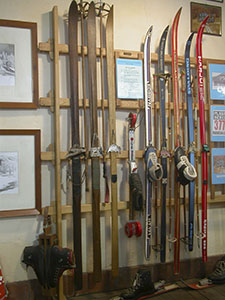 Panoramical view of cross-country skiing from the 1930s to the '90s, Museo dello Sci, Stia.