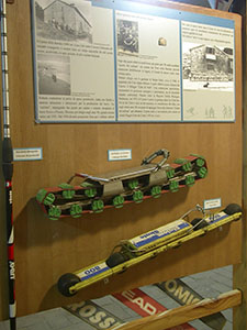 Ski Roller da erba e skate da strada, Museo dello Sci, Stia.