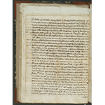 L'abiura. Probabilmente la copia destinata a Galileo (BNCF, Ms. Gal. 13, c. 8v).