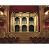Il palcoscenico del Teatro Dovizi di Bibbiena.