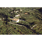Veduta aerea di Villa Gamberaia, Firenze.