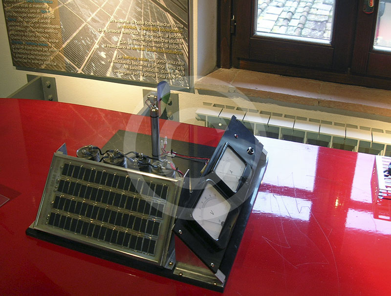 Modellino fotovoltaico, Museo delle Energie, Radicondoli.