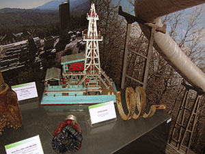 Modellino di impianto per perforazioni, Museo delle Energie, Radicondoli.