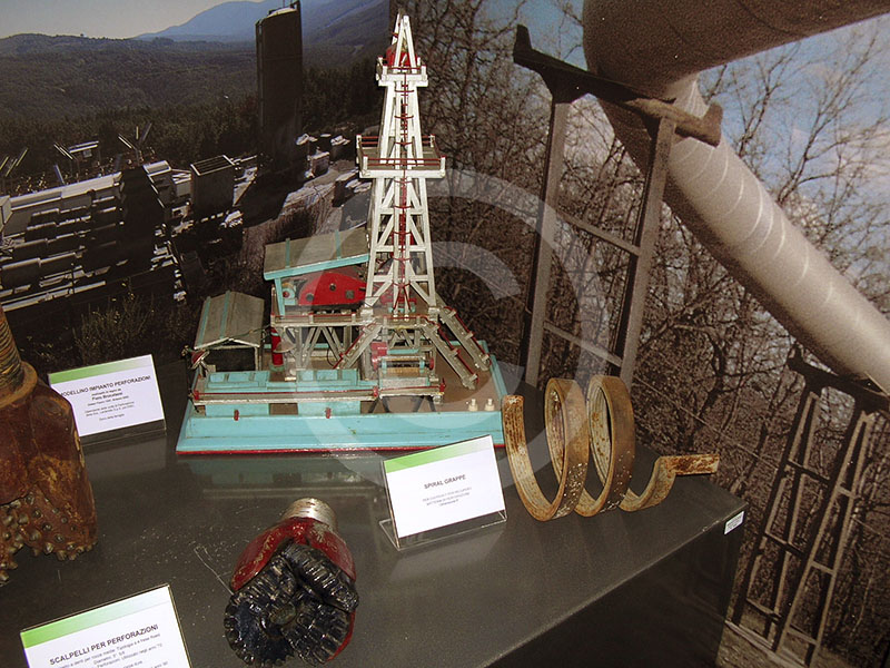 Modellino di impianto per perforazioni, Museo delle Energie, Radicondoli.