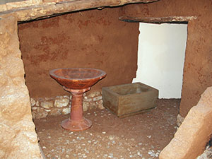 Ricostruzione di un'abitazione di epoca etrusca, Museo Archeologico di Scansano (attiguo al Museo della Vite e del Vino).