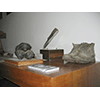 Objects displayed in the Centro di Documentazione delle Miniere di Lignite at Cavriglia.
