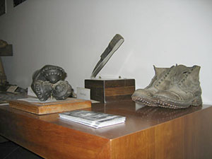 Objects displayed in the Centro di Documentazione delle Miniere di Lignite at Cavriglia.