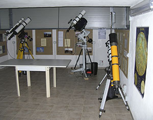 Interno dell'Osservatorio Astronomico di Punta Falcone, Piombino.