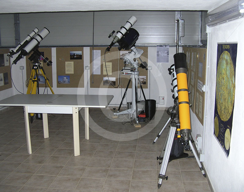 Interno dell'Osservatorio Astronomico di Punta Falcone, Piombino.