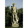 Statue in the garden of Villa Caruso Bellosguardo, Lastra a Signa.