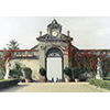 Entrance gate to Villa Caruso Bellosguardo, Lastra a Signa.