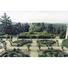 Geometric parterre in the garden of Villa Caruso Bellosguardo, Lastra a Signa.